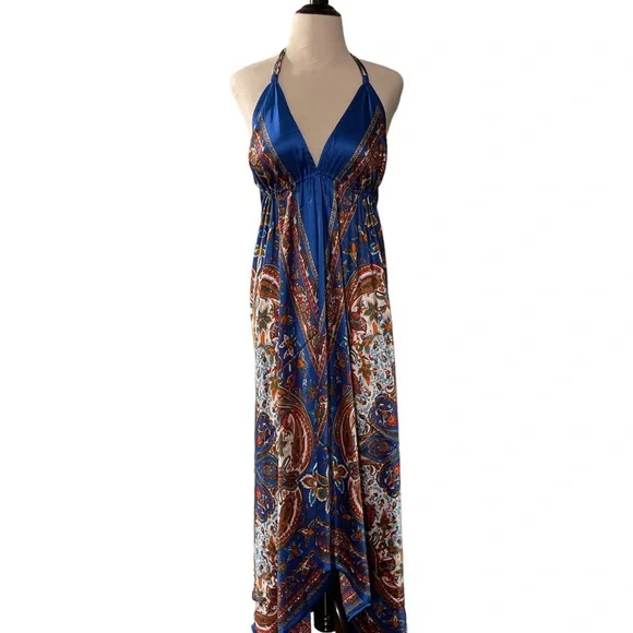 EARTHBOUND | Dresses | Tropical Backless Knot Tie Maxi Dress | Poshmark